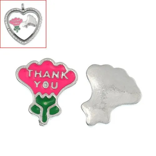 Thank You Floating Charms For Glass Living Memory Lockets