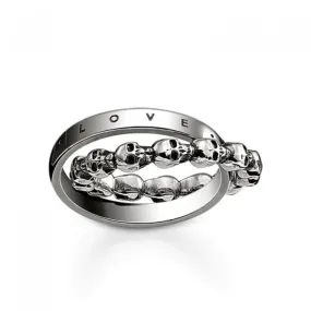 Thomas Sabo Skull Love Faith Hope Ring TR2103-637-12