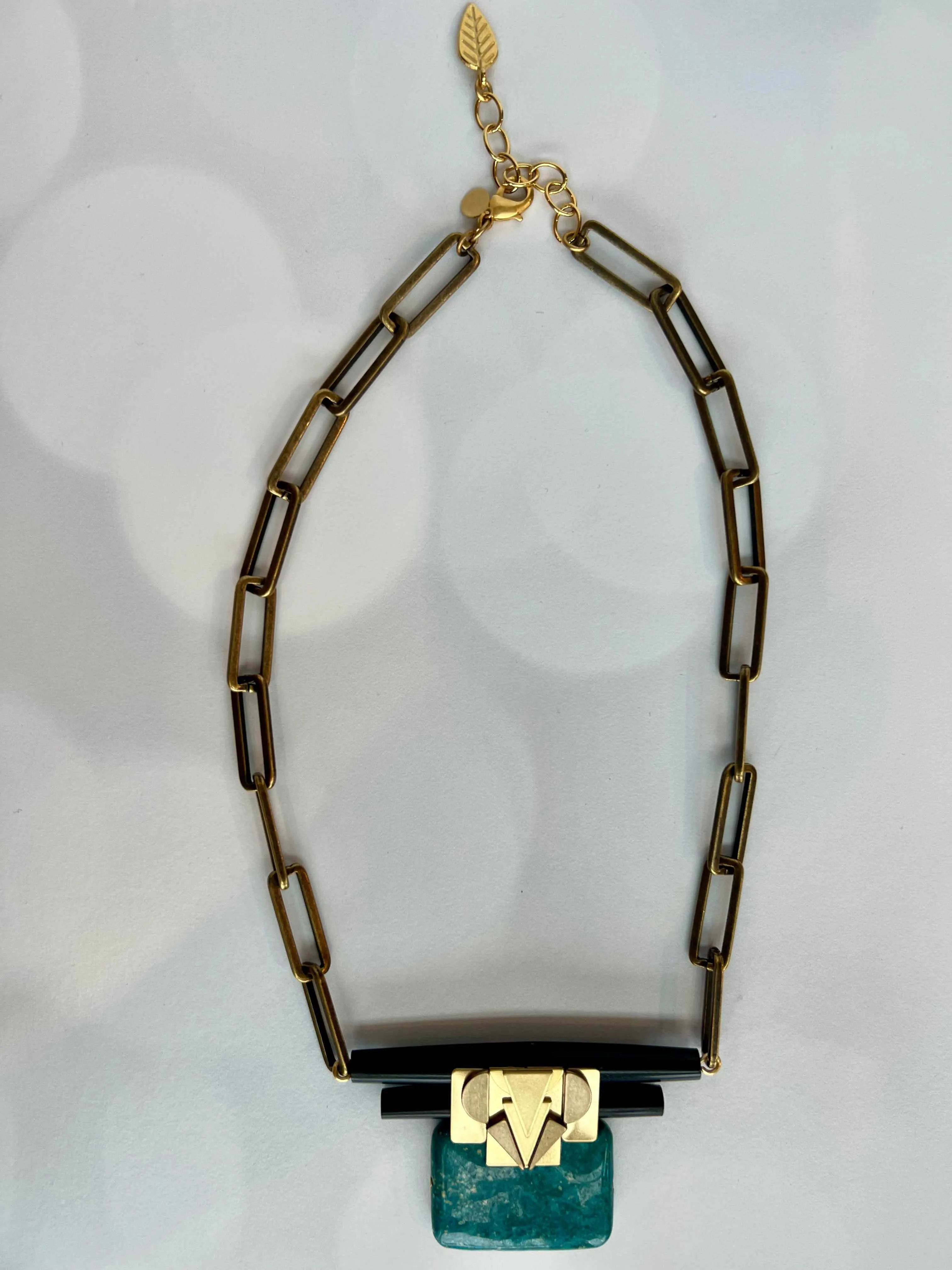 Turquoise Art Deco Necklace