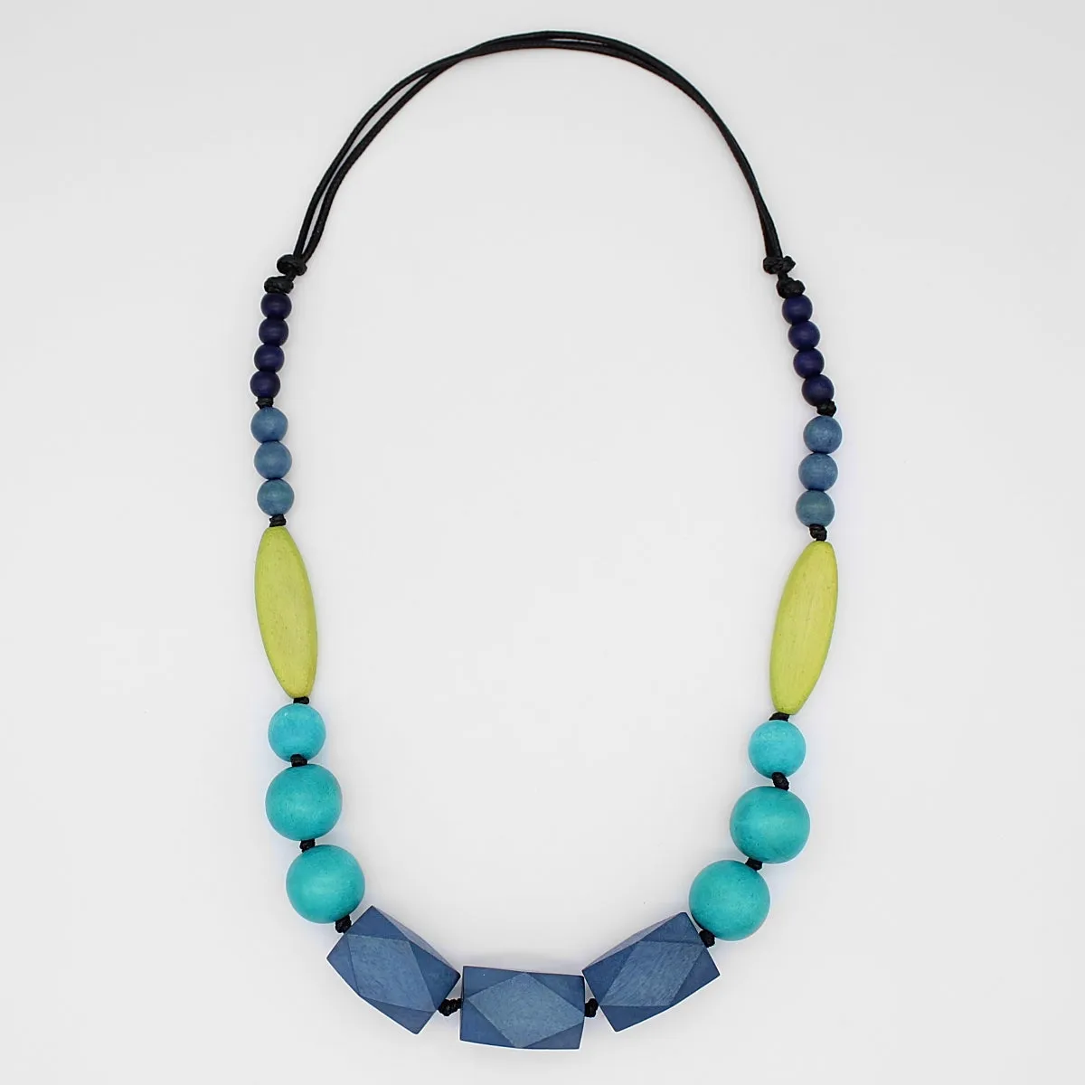 Turquoise Brynn Wood Necklace