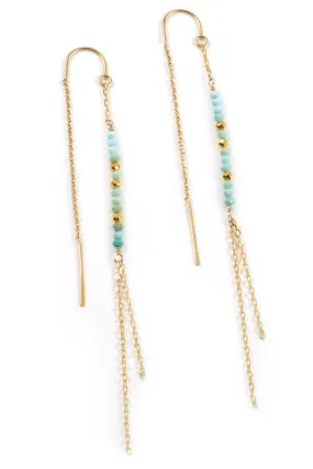 Turquoise Threader Earrings