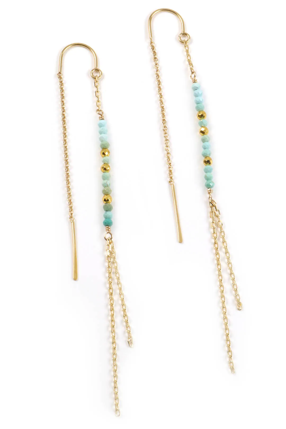 Turquoise Threader Earrings