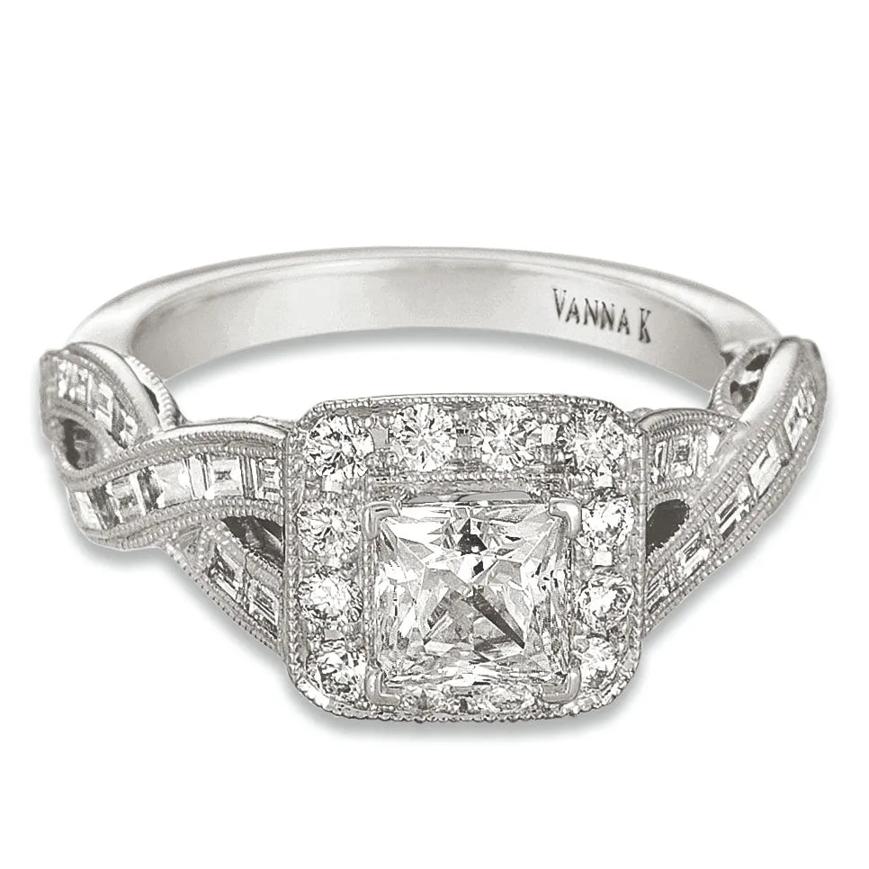 Ultra Lux Cascade Bridal Ring Style 18RGL00625DCZ
