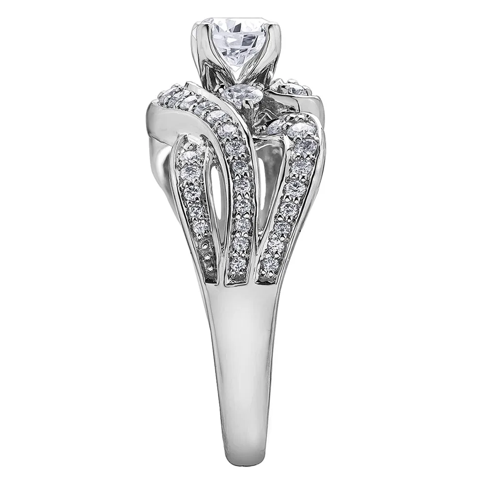 Unique Eternal Flames Canadian Diamond Ring