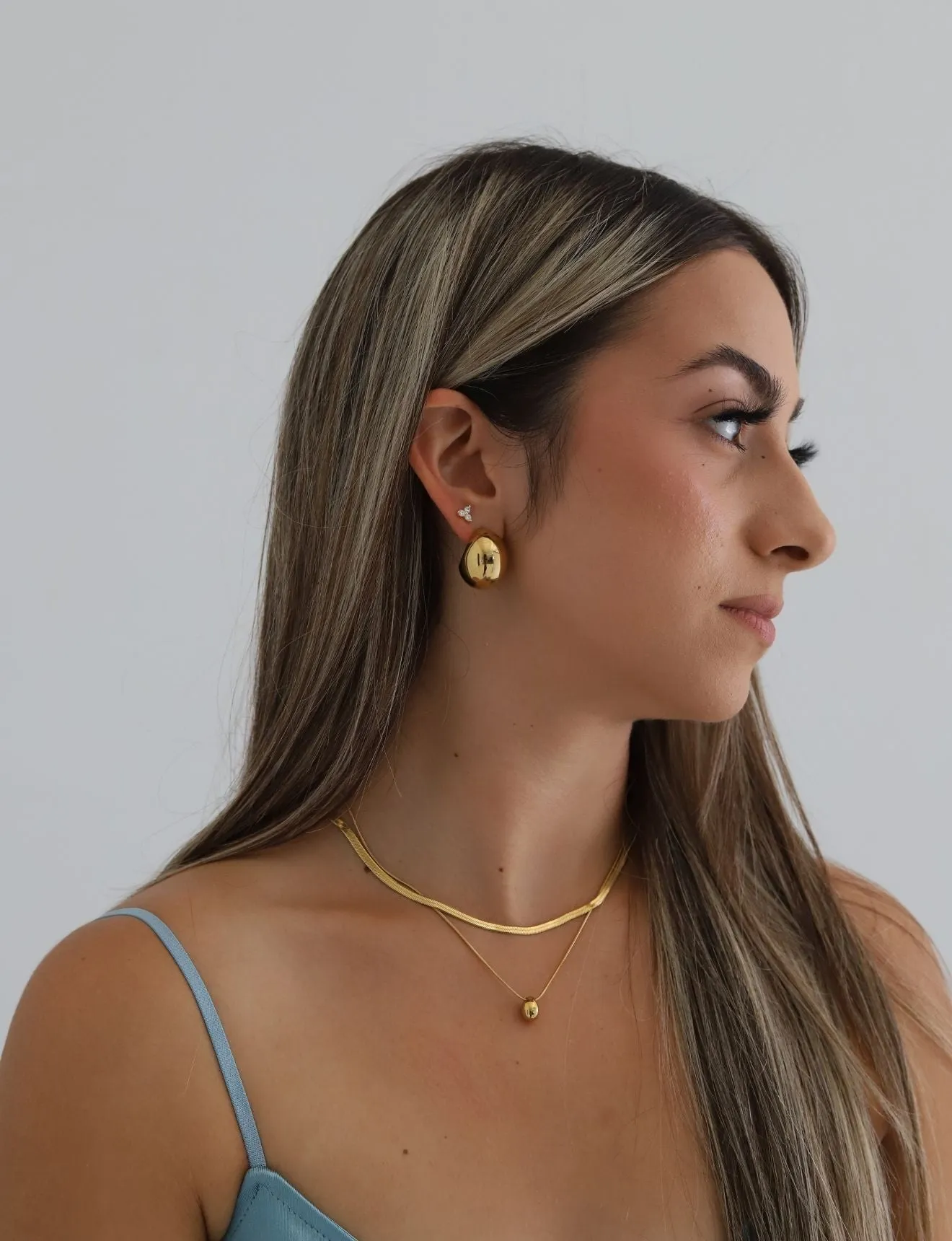 Valiant Dome Layered Necklace- Gold