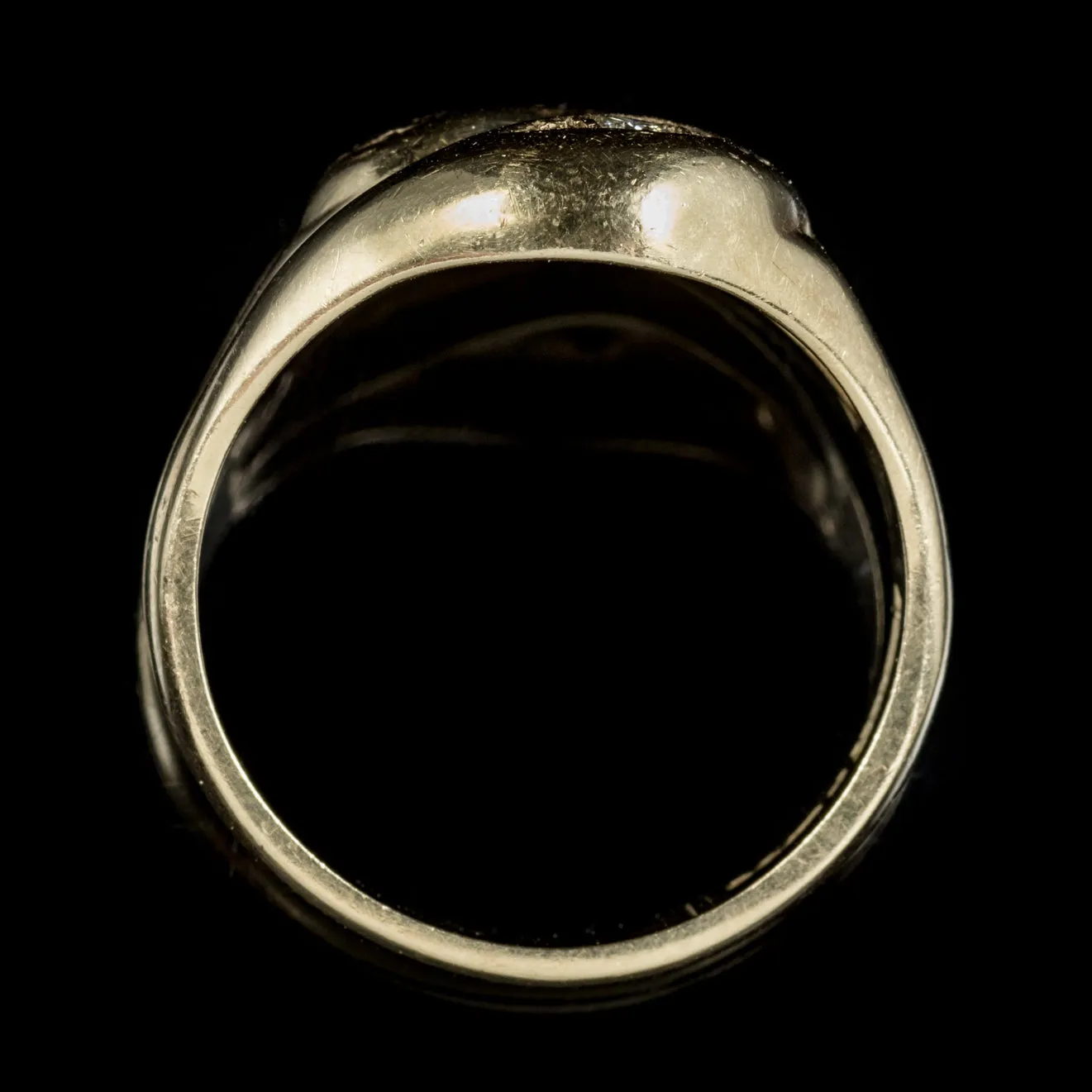 Vintage Diamond Snake Ring 9Ct Gold Wedding Band
