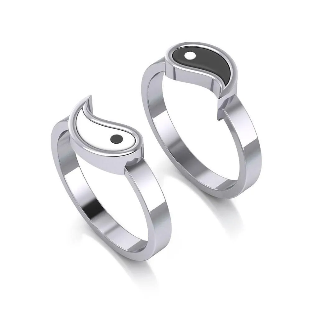 Yin Yang Love Silver Commitment Ring TRI1940