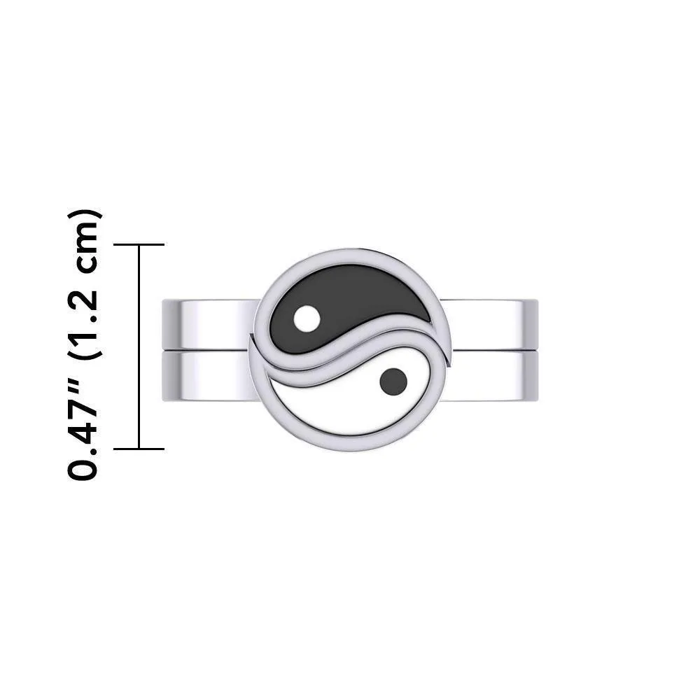 Yin Yang Love Silver Commitment Ring TRI1940